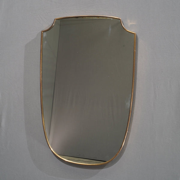 1950s Italian Shield Shape Wall Mirror - REHAUS - Unknown