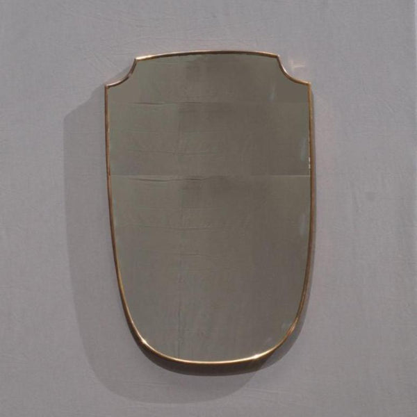 1950s Italian Shield Shape Wall Mirror - REHAUS - Unknown