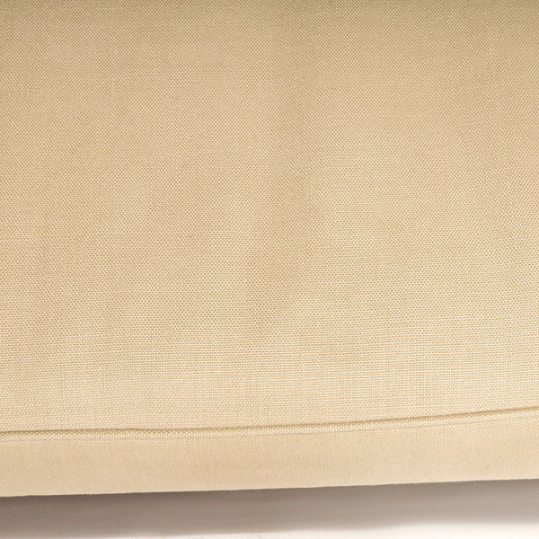 2 Seater Phillipe Hurel Brown Leather & Fabric Sofa - REHAUS - Philippe Hurel