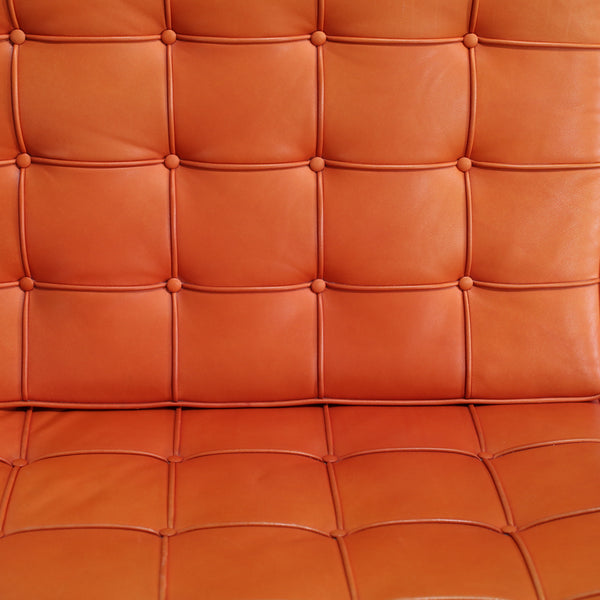 Knoll Barcelona Chairs and Footstool by Ludwig Mies van der Rohe