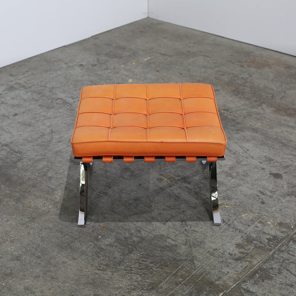 Knoll Barcelona Chairs and Footstool by Ludwig Mies van der Rohe