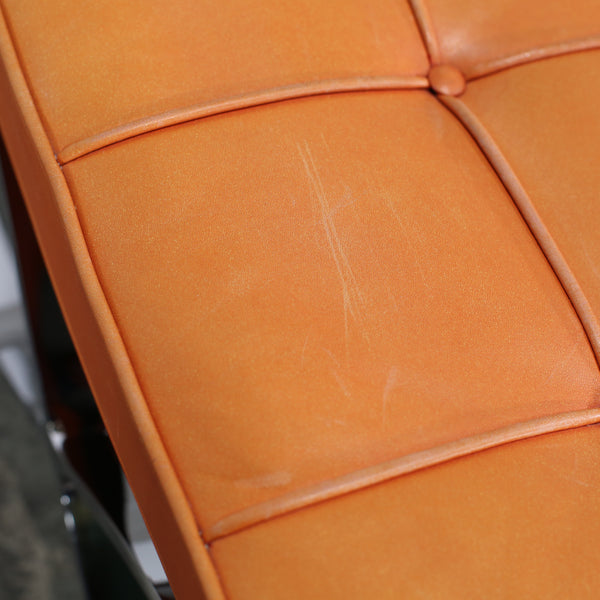 Knoll Barcelona Chairs and Footstool by Ludwig Mies van der Rohe