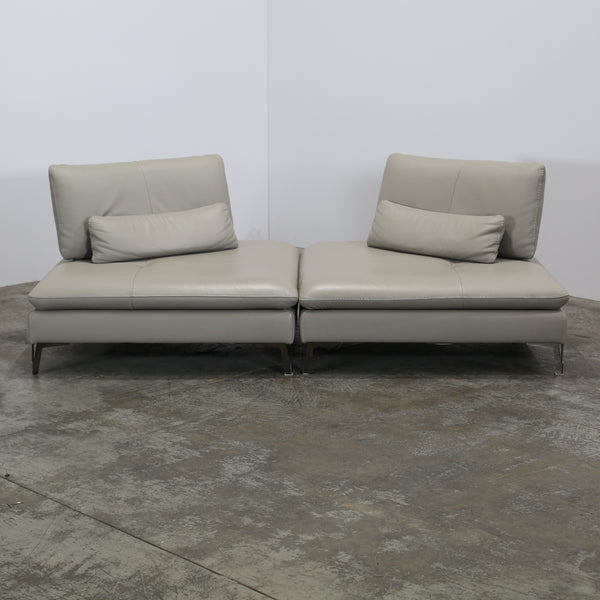 Roche Bobois Scenario Leather Living Room Set by Sacha Lakic