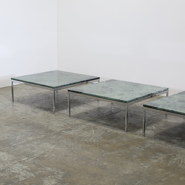 Florence Knoll Coffee Table with Verde Alpi Marble Top