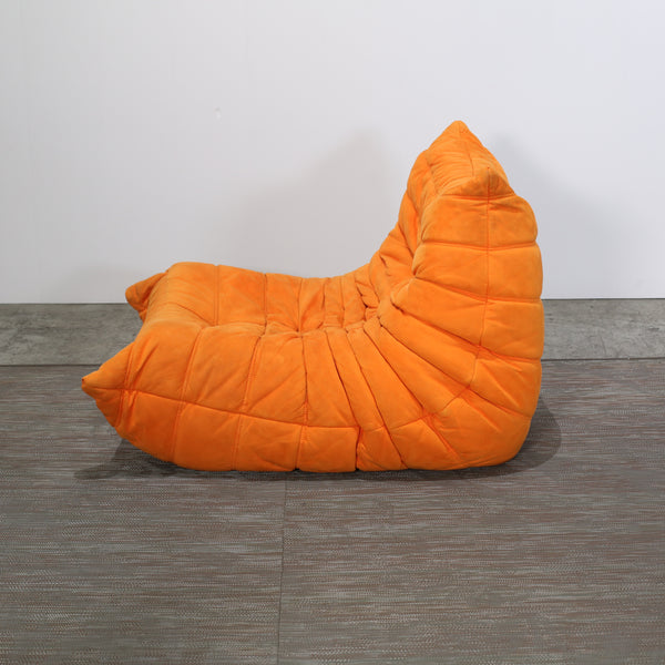 Ligne Roset Orange Togo Fireside Chair by Michel Ducaroy