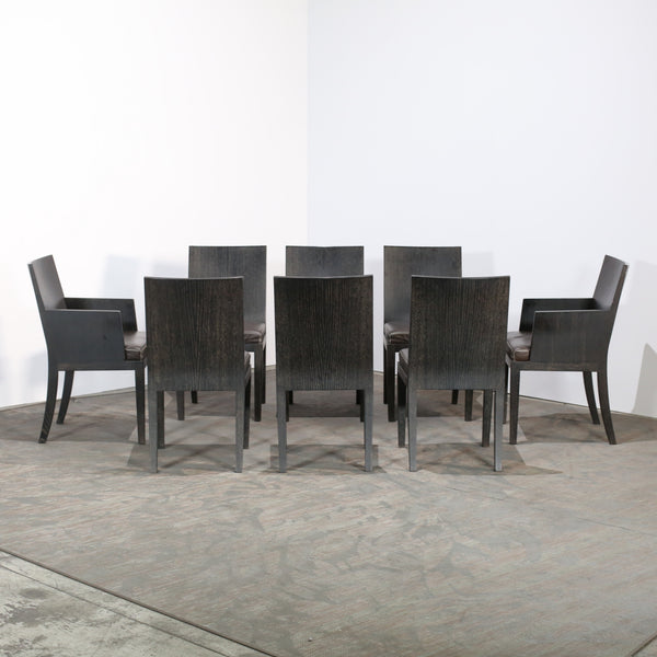 Hermès Reeditions Dining Chairs by Jean-Michel Frank, Set of Eight