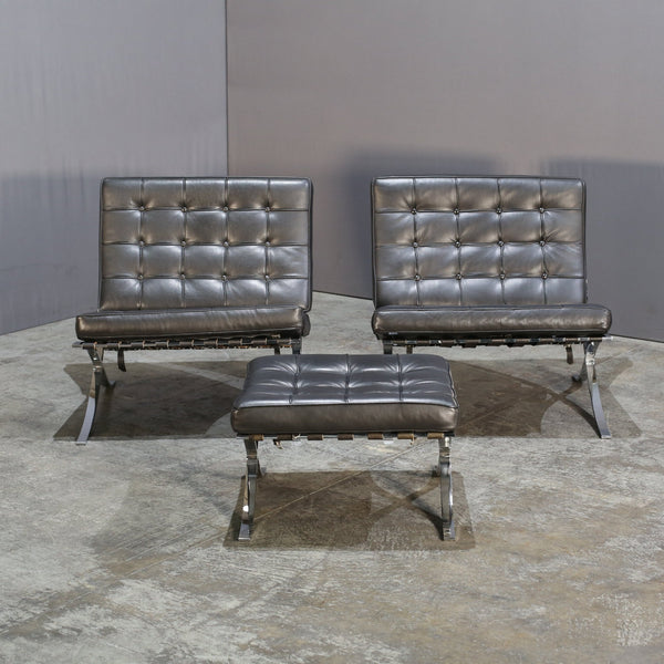 Alivar Barcelona Chair and Stool by Mies van der Rohe @ REHAUS