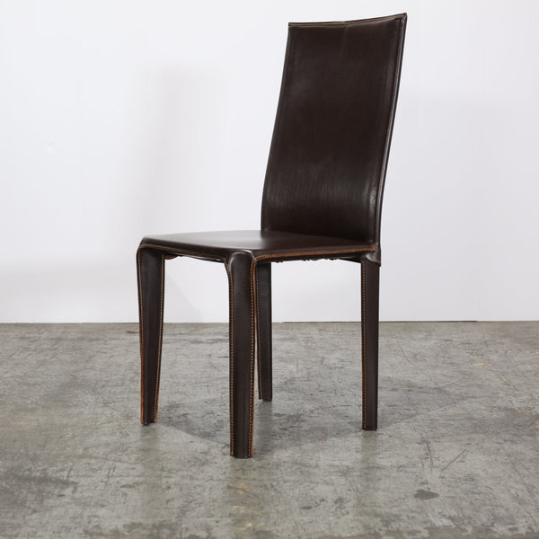 Arper Leather Dining Chairs, Set of Six @ REHAUS