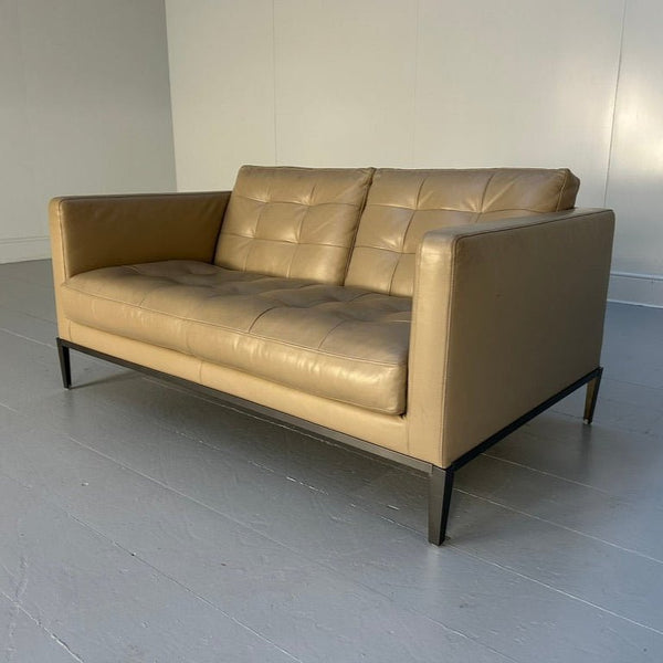 B&B Italia AC Lounge ALG152 Compact Sofa - In Taupe Gamma Leather @ REHAUS
