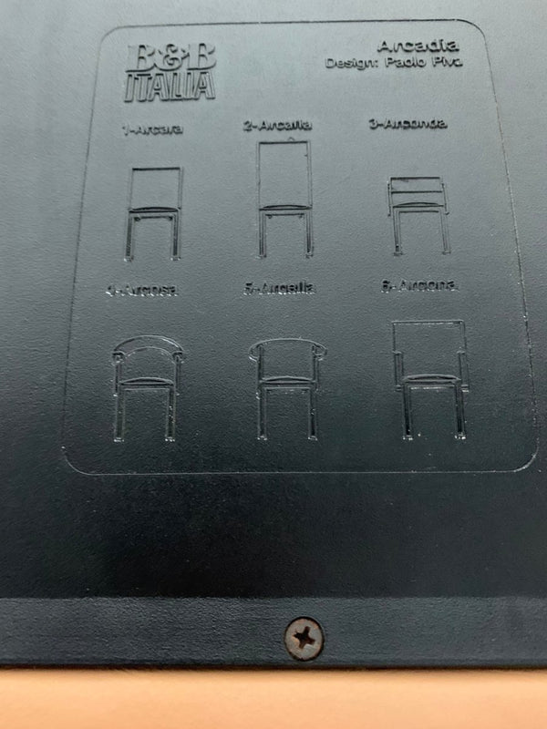 B&B Italia Arcadia Dining Chairs in Tan Gamma Leather, Set of 8 @ REHAUS