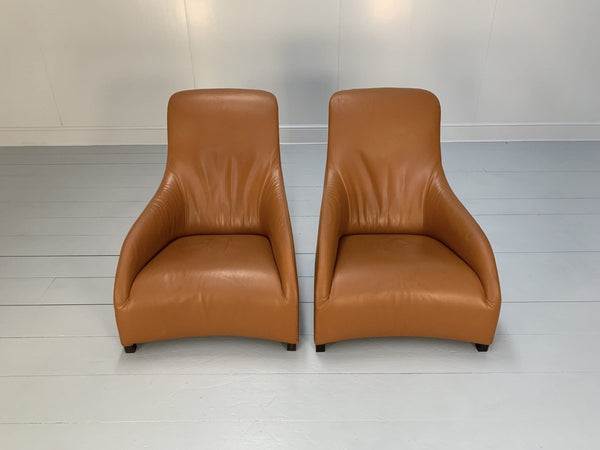 B&B Italia Armchairs - Maxalto Kalos 9750 - In Tan Brown Alfa Leather @ REHAUS