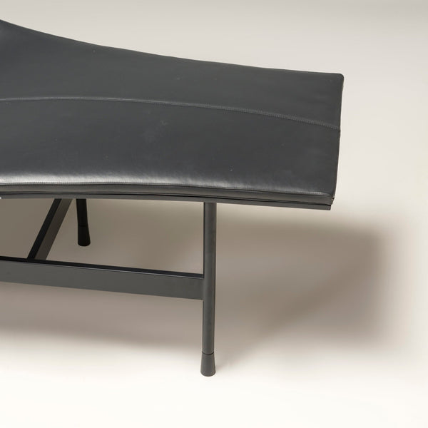 B&B Italia Black Leather Terminal 1 Chaise Longue Armchair by Jean - Marie Massaud - REHAUS - B&B Italia