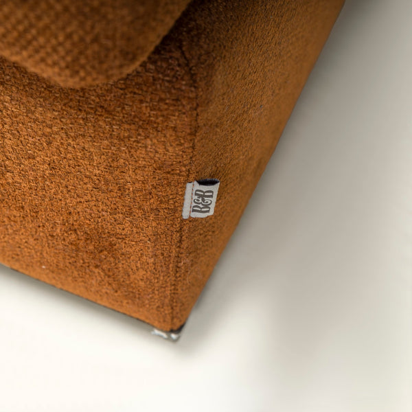 B&B Italia by Antonio Citterio Brown Velvet Richard Ottoman - REHAUS - B&B Italia