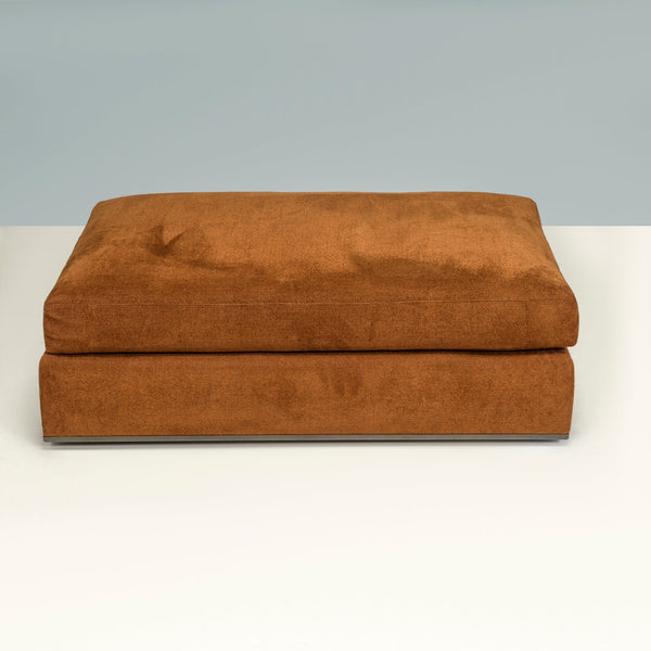 B&B Italia by Antonio Citterio Brown Velvet Richard Ottoman - REHAUS - B&B Italia