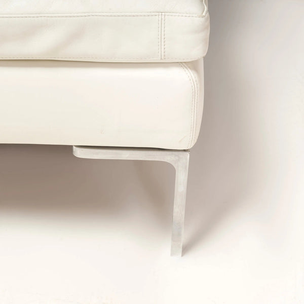 B&B Italia by Antonio Citterio Ivory Cream Leather Charles Corner Sofa - REHAUS - Antonio Citterio