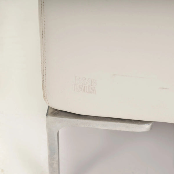 B&B Italia by Antonio Citterio Ivory Cream Leather Charles Corner Sofa - REHAUS - Antonio Citterio