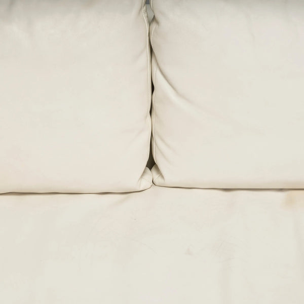 B&B Italia by Antonio Citterio Ivory Cream Leather Charles Corner Sofa - REHAUS - Antonio Citterio