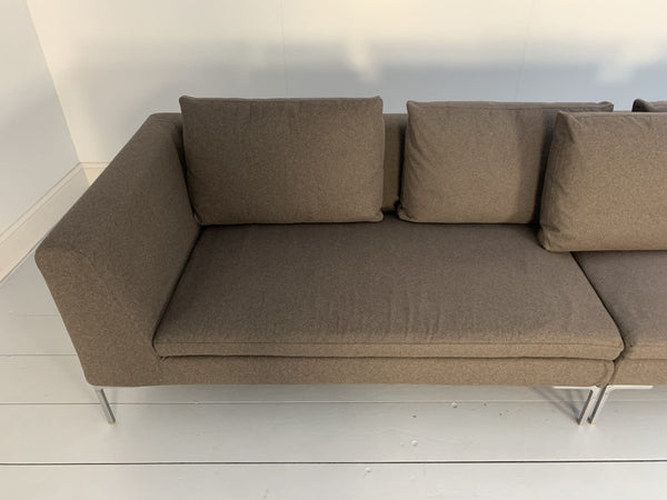 B&B Italia Charles L - Shape Sectional Sofa - In Beige Serra Cashmere @ REHAUS