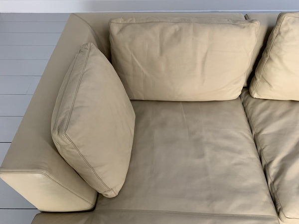 B&B Italia Charles L - Shape Sofa - In Cream Koto Leather @ REHAUS