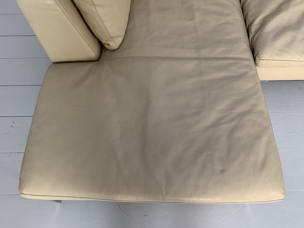 B&B Italia Charles L - Shape Sofa - In Cream Koto Leather @ REHAUS