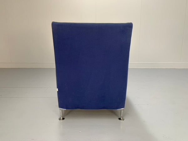 B&B Italia Florence Armchair - In Mid Blue Fabric @ REHAUS