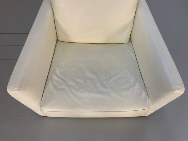 B&B Italia Maxalto Apta Armchair - In White Gamma Leather @ REHAUS