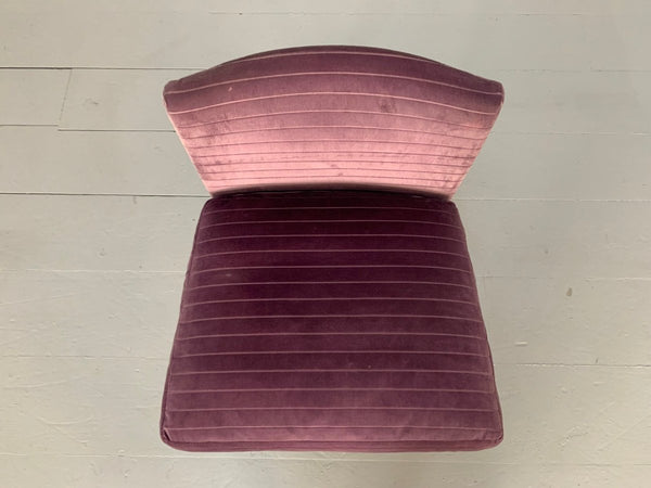 B&B Italia Maxalto Eunice Occasional Chair - In Purple Stripe - Velvet @ REHAUS