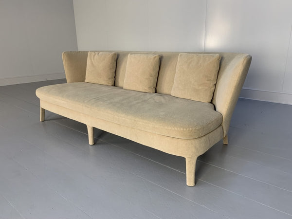 B&B Italia Sofa - Maxalto Febo 3 - Seat - In Ivory Cream Velvet @ REHAUS