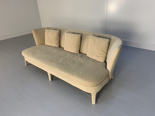 B&B Italia Sofa - Maxalto Febo 3 - Seat - In Ivory Cream Velvet @ REHAUS