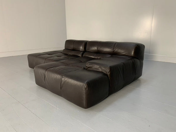 B&B Italia Tufty Time L - Shape Sofa - In Brown Leather @ REHAUS