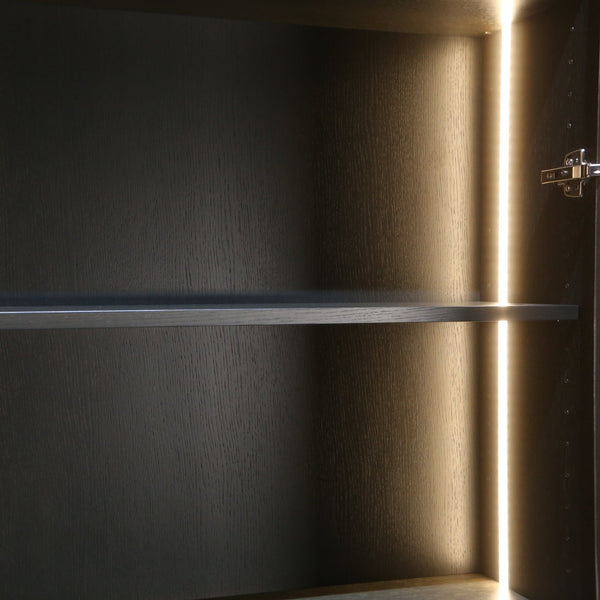 Bespoke Glass & Marble Top Cabinet @ REHAUS