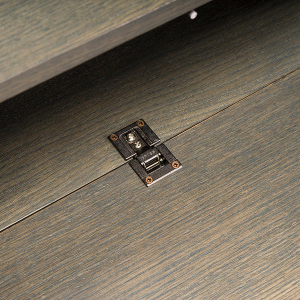 Bespoke Media Cabinet With Hand Painted Oriental Silk Print - REHAUS - Bespoke