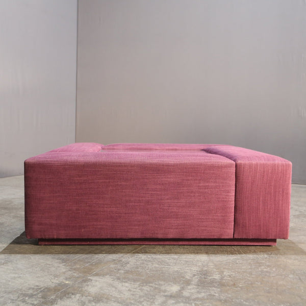 Bespoke Purple Coffee Table with Glass Centerpiece @ REHAUS