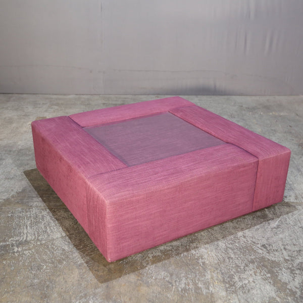 Bespoke Purple Coffee Table with Glass Centerpiece @ REHAUS
