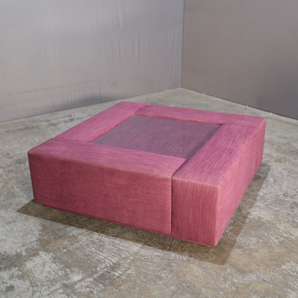 Bespoke Purple Coffee Table with Glass Centerpiece @ REHAUS