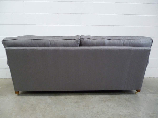 Bespoke Scroll - Arm 2.5 - Seat Sofa in Romo Zinc Herringbone Fabric @ REHAUS