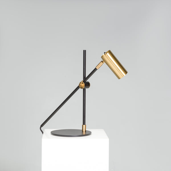 Lektor by Rubn Black and Brass LED Desk Table Lamp
