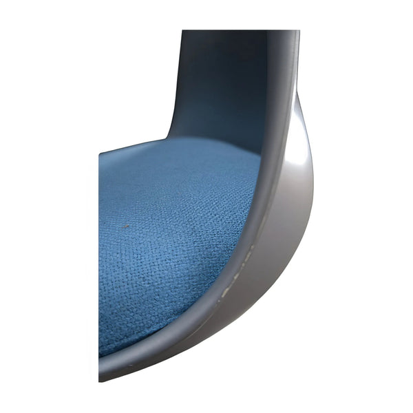 Blue Knoll Tulip Chair by Saarinen, Set of 2 - REHAUS - Knoll