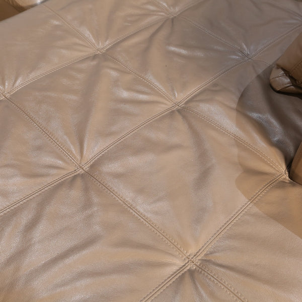 BoConcept Beige Leather Mezzo Sofa @ REHAUS