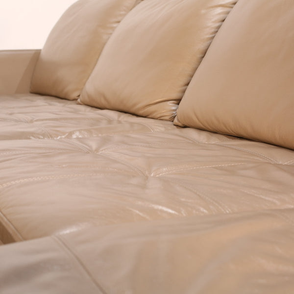 BoConcept Beige Leather Mezzo Sofa @ REHAUS