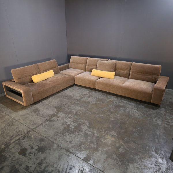 BoConcept Large Modular Sofa with Adjustable Back and Storage Sections @ REHAUS