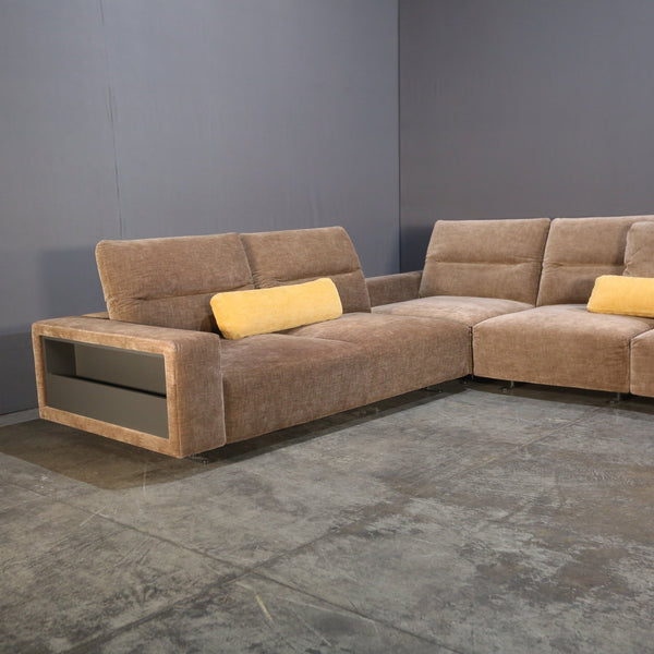 BoConcept Large Modular Sofa with Adjustable Back and Storage Sections @ REHAUS
