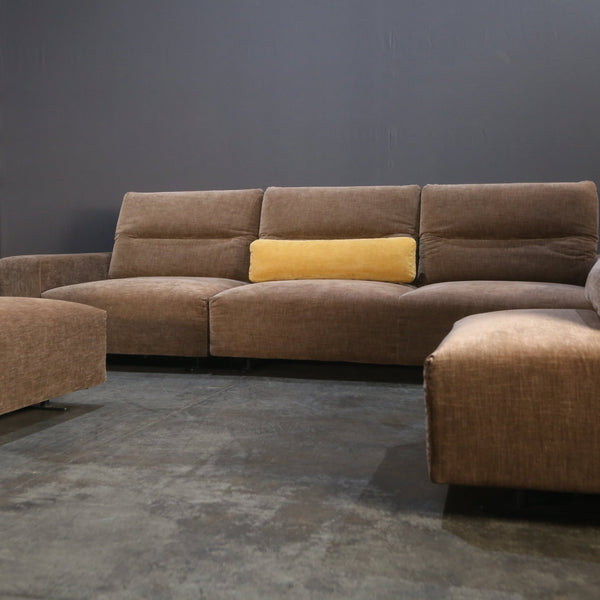 BoConcept Large Modular Sofa with Adjustable Back and Storage Sections @ REHAUS