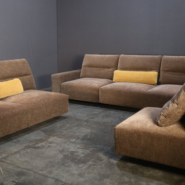 BoConcept Large Modular Sofa with Adjustable Back and Storage Sections @ REHAUS