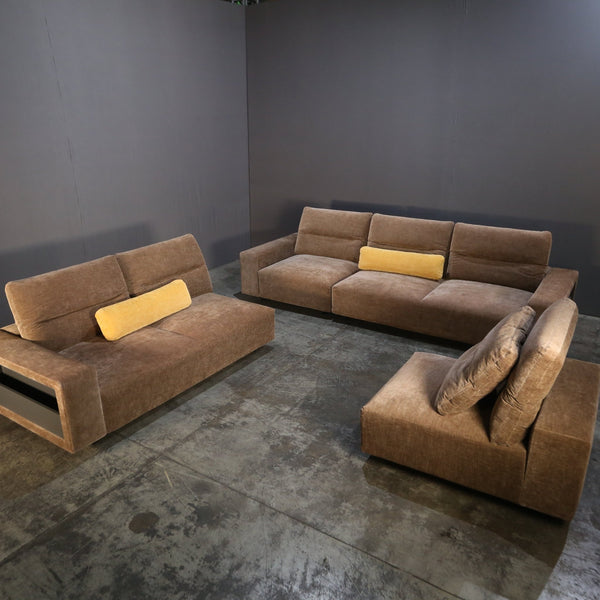 BoConcept Large Modular Sofa with Adjustable Back and Storage Sections @ REHAUS