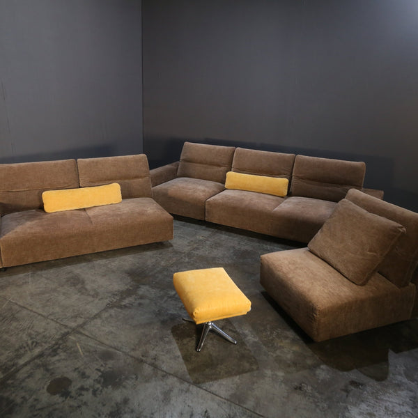 BoConcept Large Modular Sofa with Adjustable Back and Storage Sections @ REHAUS