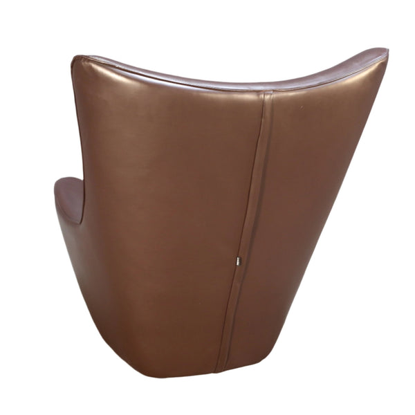 Brown Leather Wingback Chair by Tom Dixon @ REHAUS