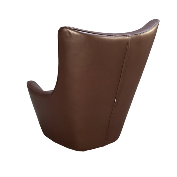 Brown Leather Wingback Chair by Tom Dixon @ REHAUS