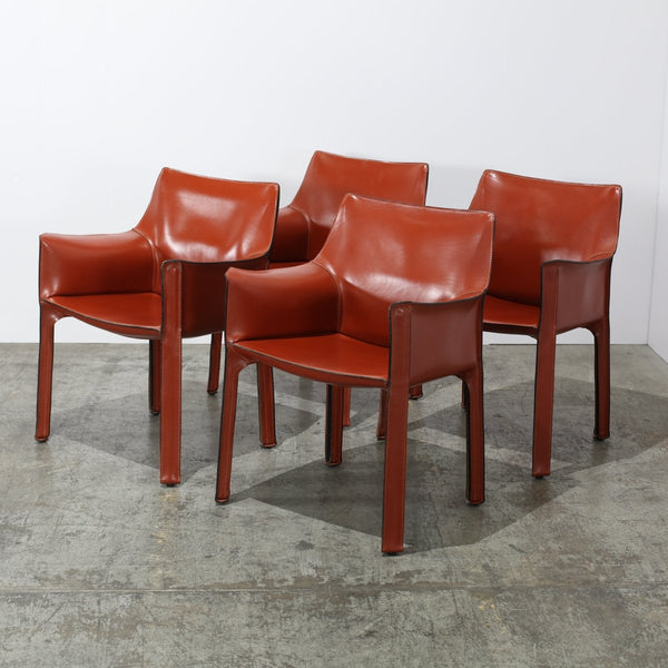 Cassina 413 Cab Armchairs by Mario Bellini, Set of Four @ REHAUS