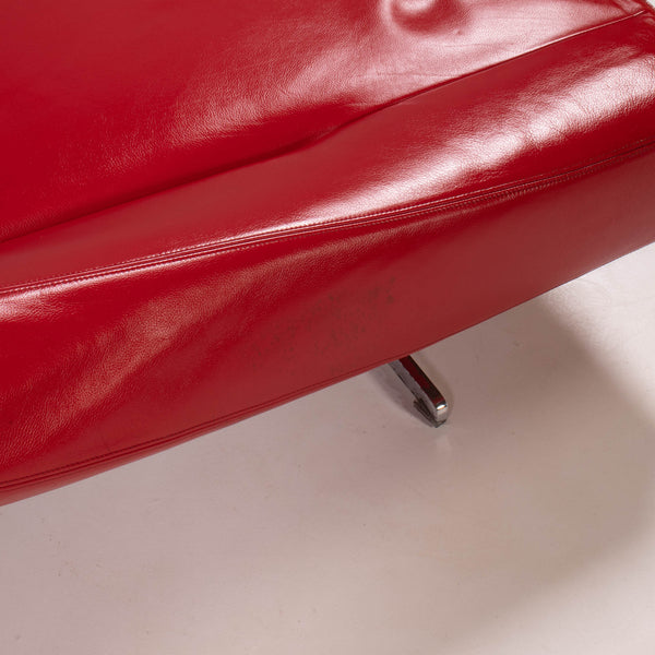 Cassina Asped Red Leather Sofa By Jean - Marie Massaud, 2005 - REHAUS - Jean - Marie Massuad